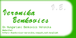 veronika benkovics business card